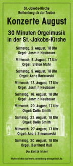Orgelplakat August